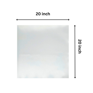 White Elegant Reusable Satin Dinner Napkins Square 20X20 inch Table Décor - 6 Pieces