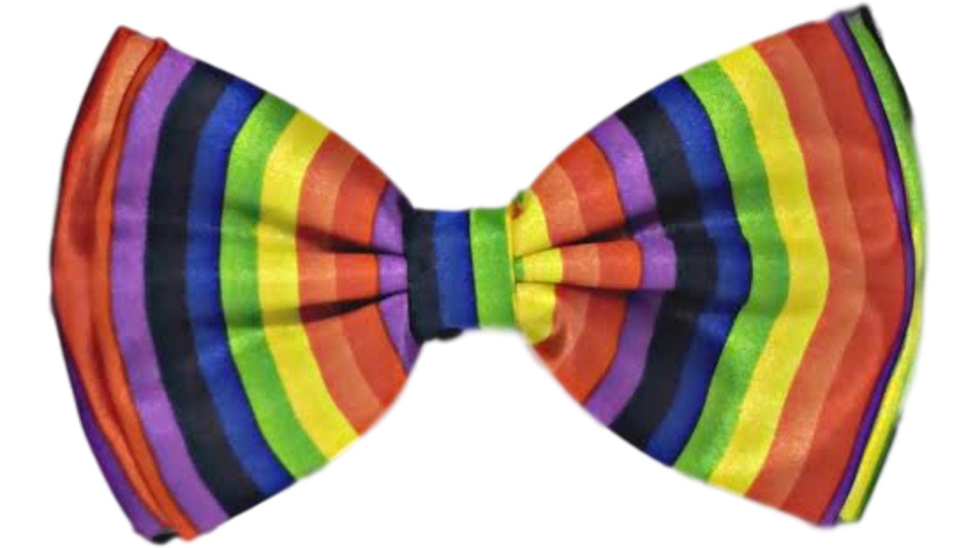 Rainbow Bow Tie with Strap – 1 pc