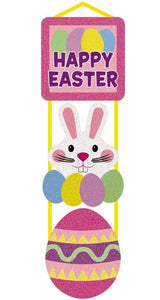 “Happy Easter” Glitter Plaque Easter Decoration