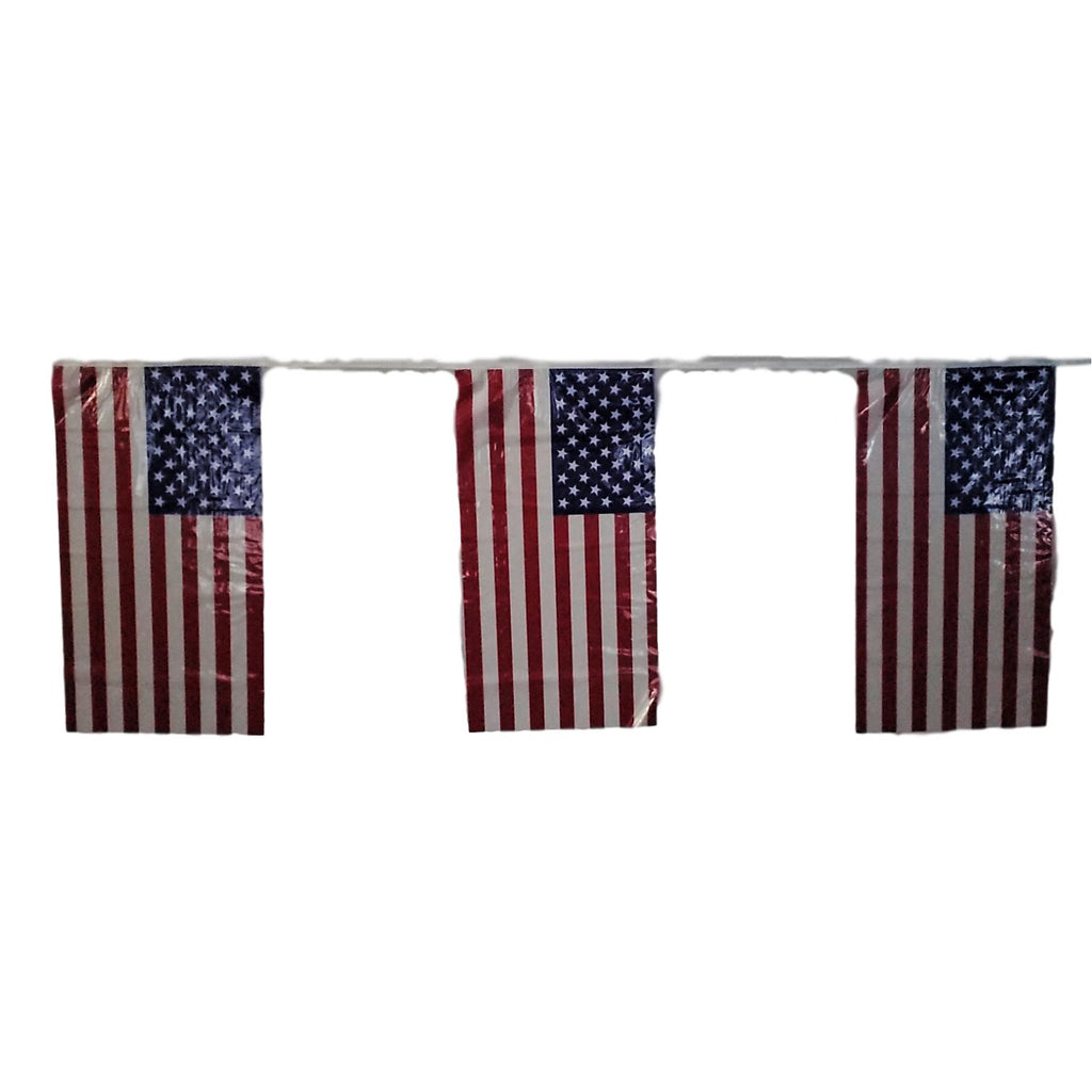 Patriotic American Flag Banner 2 Pieces