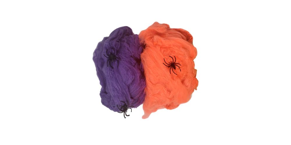 Halloween Neon Spider Webs 2 Assorted Colors