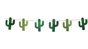 Fiesta Time Green Cactus Diamond Banner Hanging Decoration