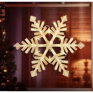 Christmas Lighted Snowflake Instant Décor Window Decoration – 1 Piece