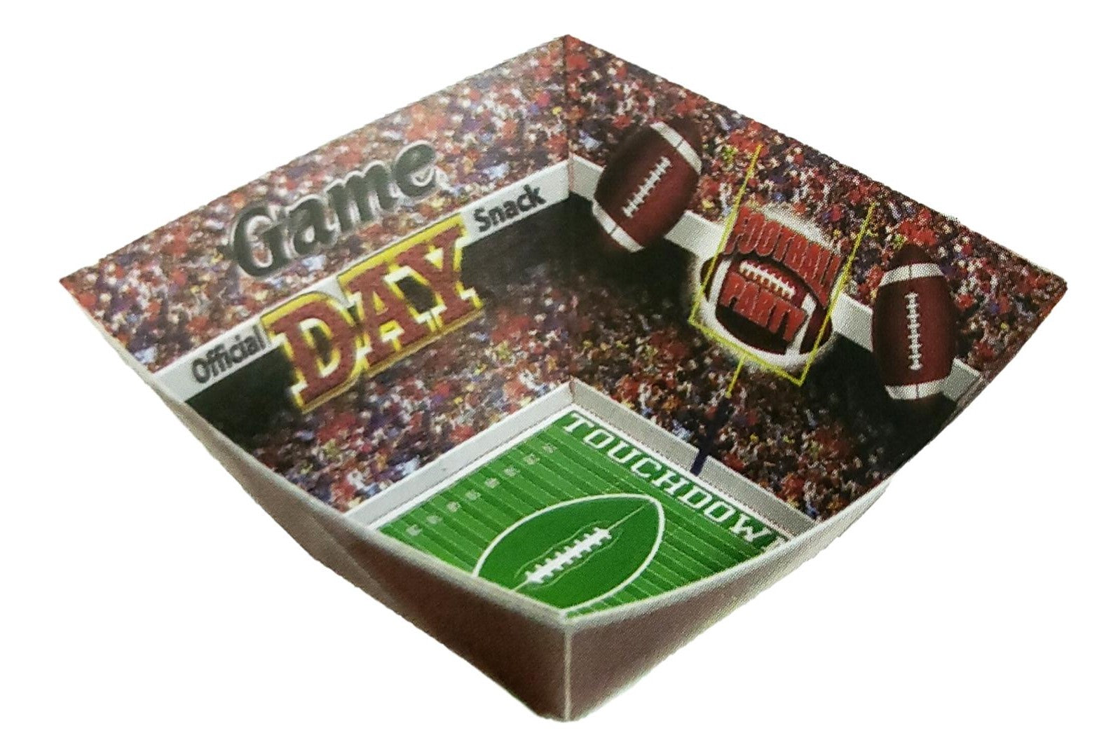 Football Paper Snack Serving Bowl – 2 Count