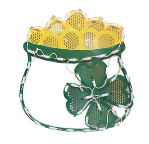 St. Patrick’s Day Lighted Pot of Gold Window Decoration - 1 Piece