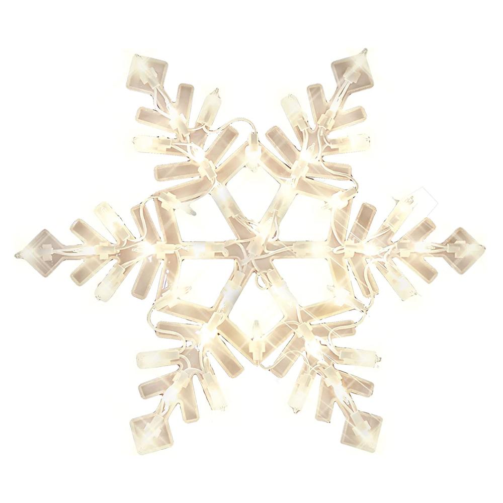 Christmas Lighted Snowflake Instant Décor Window Decoration – 1 Piece