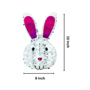 Easter Bunny Tinsel Hanging Door or Wall Decoration – 3 Pieces