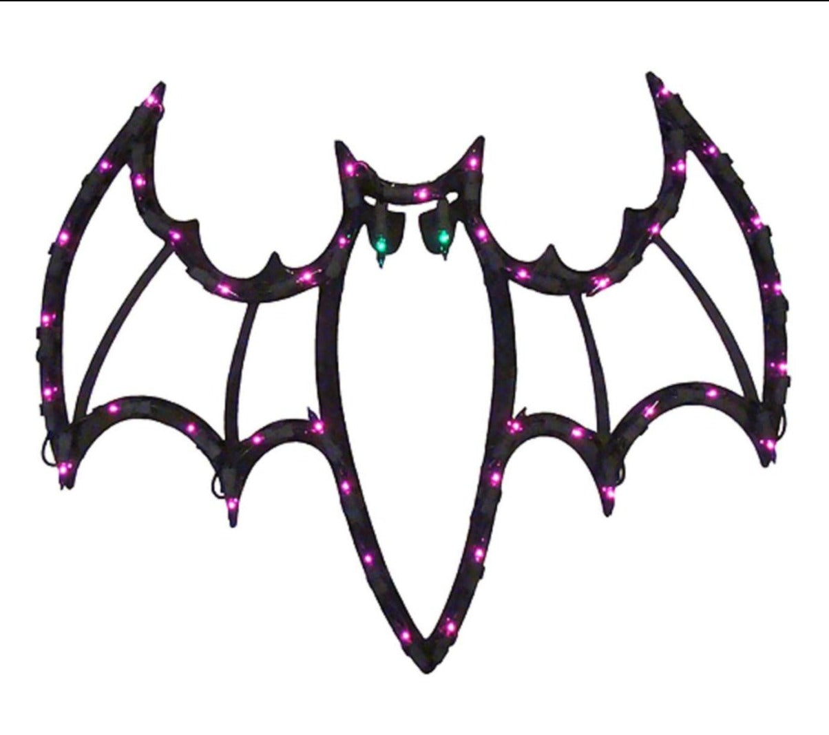 Halloween Lighted Bat Silhouette Window Decoration - 1 Piece