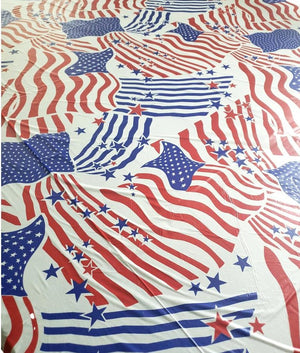 Patriotic Americana Plastic Table Cover – 2 Pieces