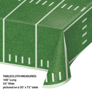 Football Field Plastic Table Cover 54 X 108 inch – 1 Piece