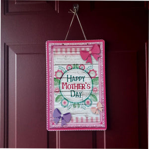 “Happy Mother’s Day” hanging decoration with flowers and bows