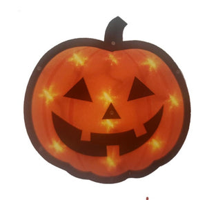 Halloween Lighted Jack-o-Lantern Window Decoration – 1 Piece