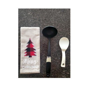 Christmas Cheer Saying Kitchen Tea Towels – Set of 6