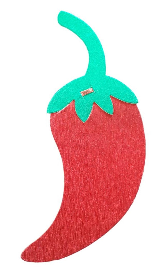 Fiesta Time Red Chili Pepper Diamond Banner Hanging Decoration