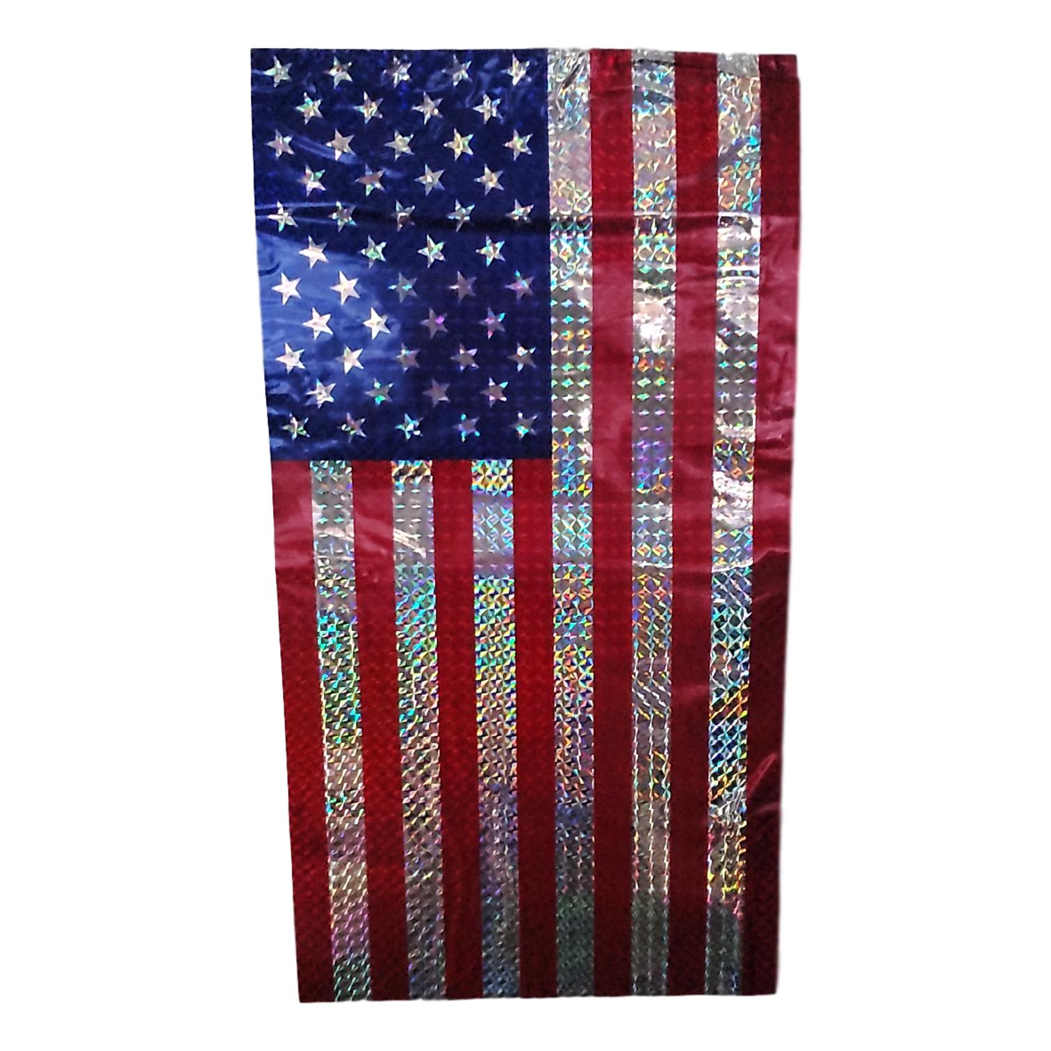Patriotic American Flag Banner 2 Assorted Styles