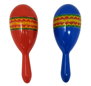 Fiesta Time Plastic Maracas 2 Assorted Colors – 4 Pieces