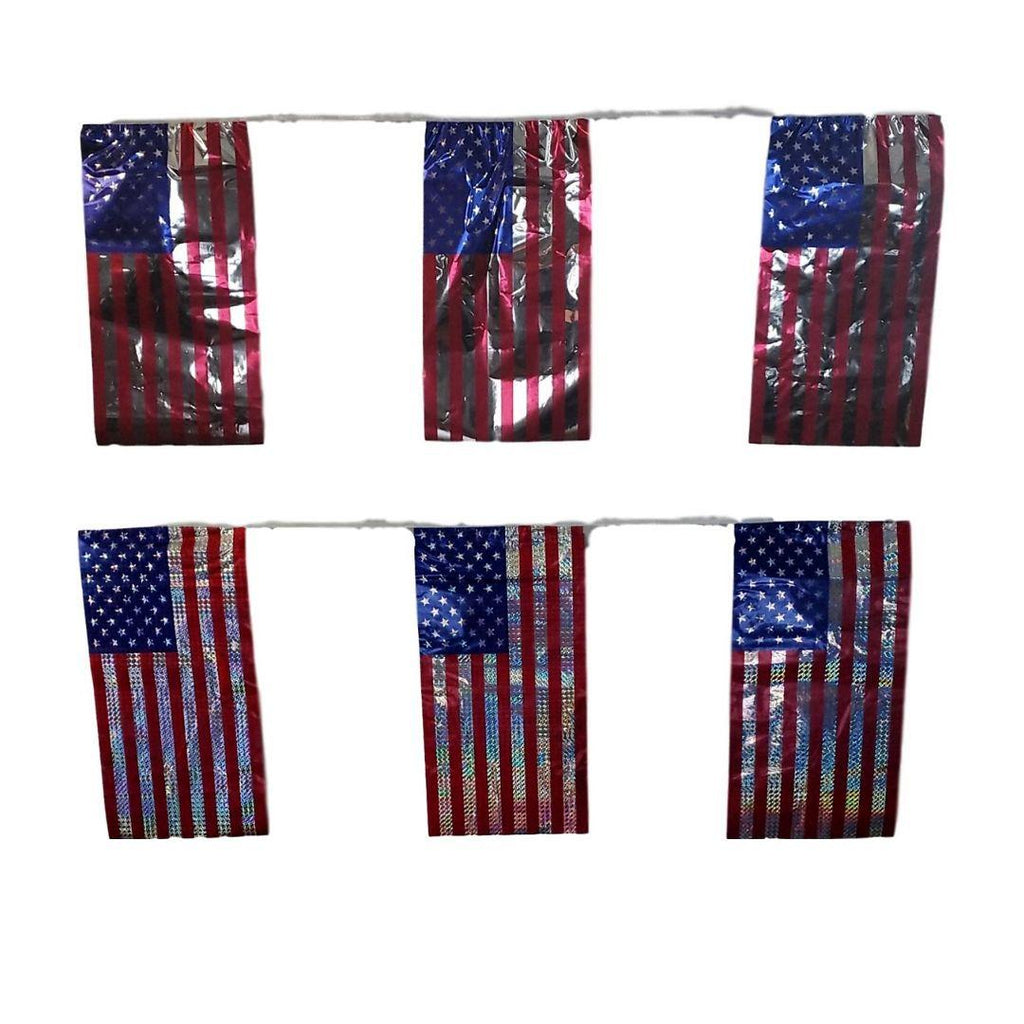 Patriotic American Flag Banner 2 Assorted Styles