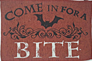 Halloween Come in for a Bite Tapestry 13 x 19 Inch Place Mats - Set of 4