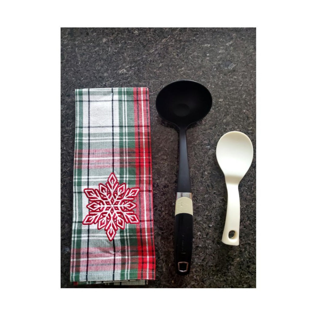Christmas Woven Kitchen Tea Towels – Set of 4