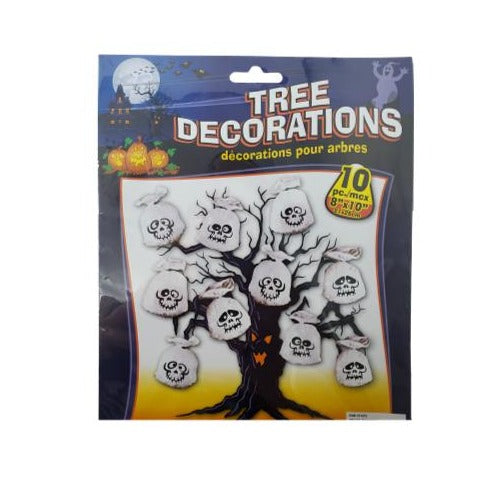 Halloween Ghost Tree Decorations Plastic Bags – 10 Pack