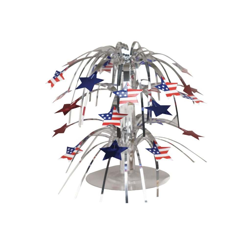 Patriotic Foil Cascade Centerpiece