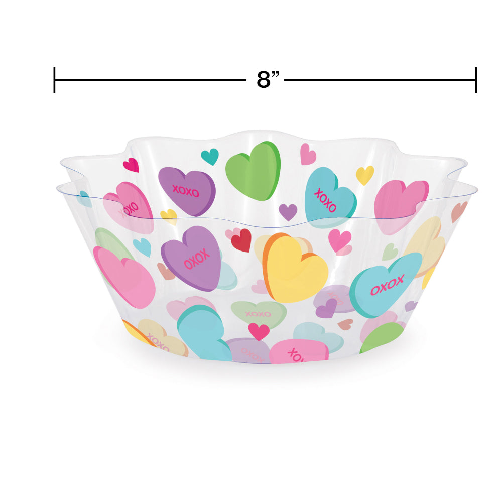 Valentine’s Day 8” Plastic Serving Bowl