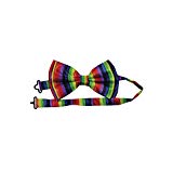 Rainbow Bow Tie with Strap – 1 pc