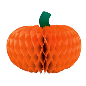 Harvest Happy Thanksgiving 12” Pumpkin Honeycomb Centerpiece