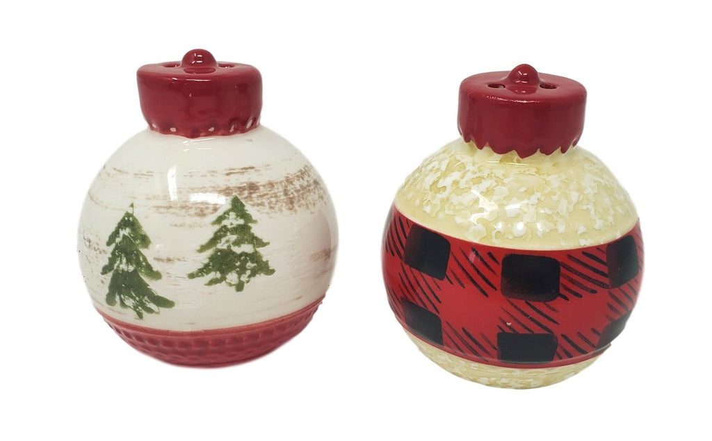 Christmas Ornaments Ceramic Salt and Pepper Shaker Set