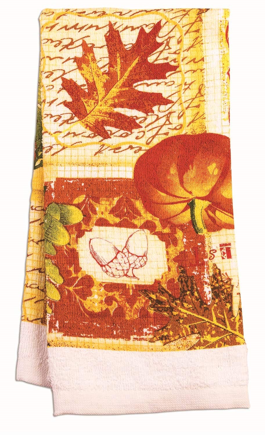 Harvest/Fall/Thanksgiving 3 Piece Set with Potholder, Oven Mitt and Kitchen Towel