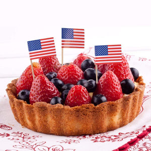 Patriotic Flag Party Appetizer, Cupcake Picks 100 Pieces