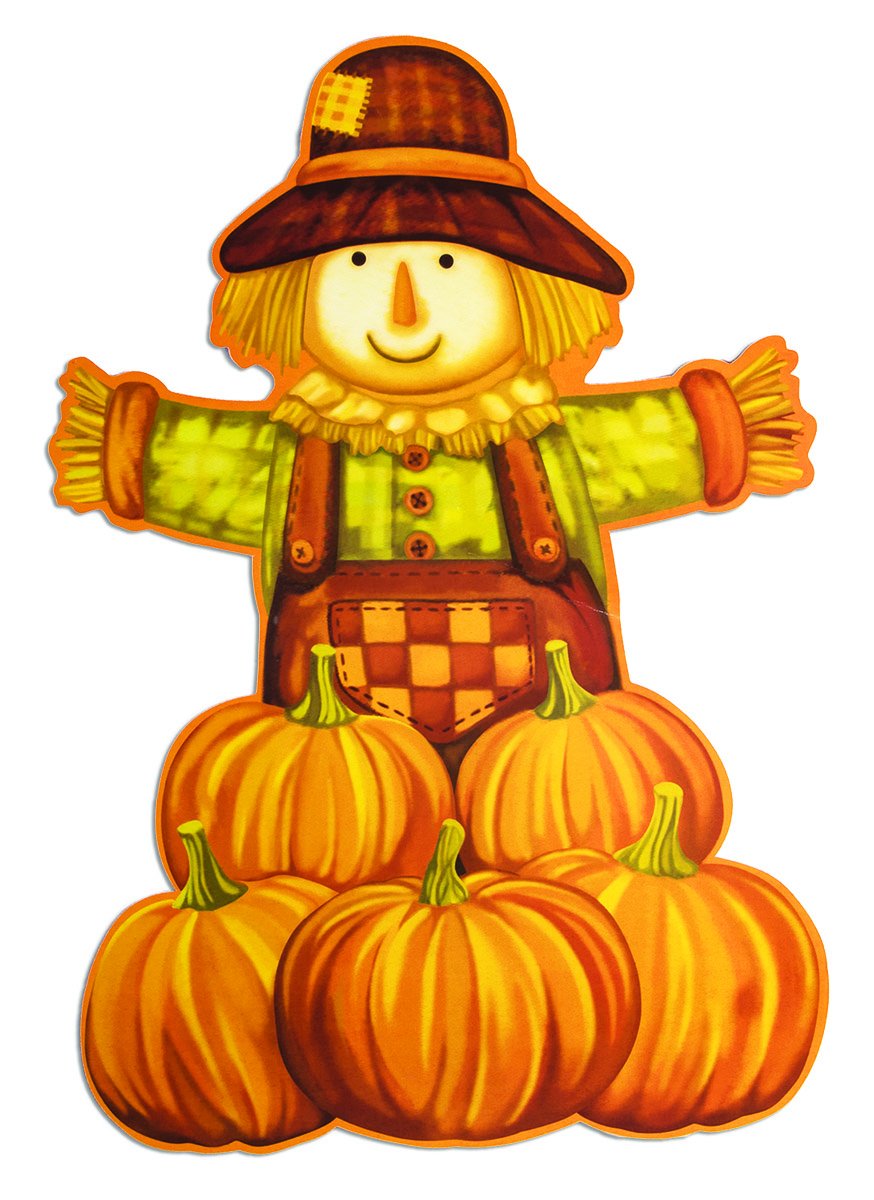 Harvest Time Scarecrow Cutout Set