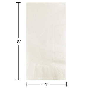White Plain Solid Color Paper Disposable Dinner Guest Hand Towels Napkins