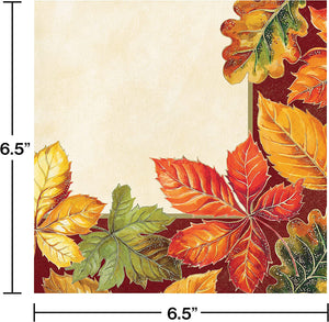 Harvest Thanksgiving Fall Leaves Party Supplies Bundle for 8 Guests