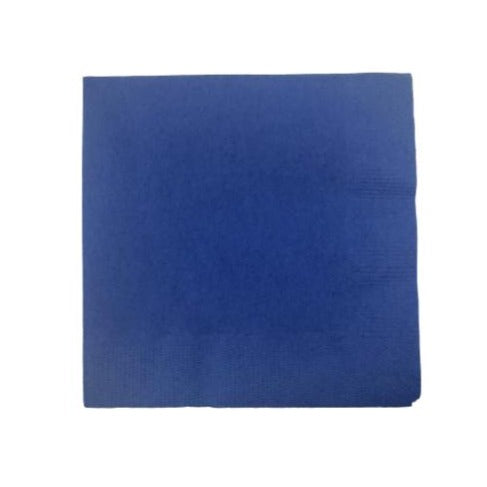 Royal Blue Plain Solid Color Paper Disposable Luncheon Napkins