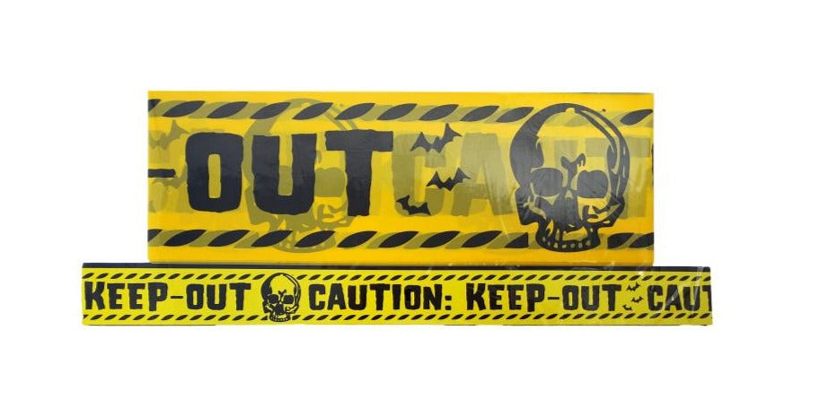 Halloween Caution Keep Out Warning Tape Decoration