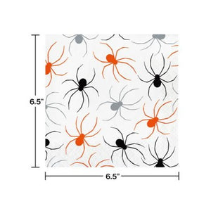 Halloween Spiders Paper Luncheon Napkins – 16 Count