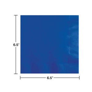 Royal Blue Plain Solid Color Paper Disposable Luncheon Napkins