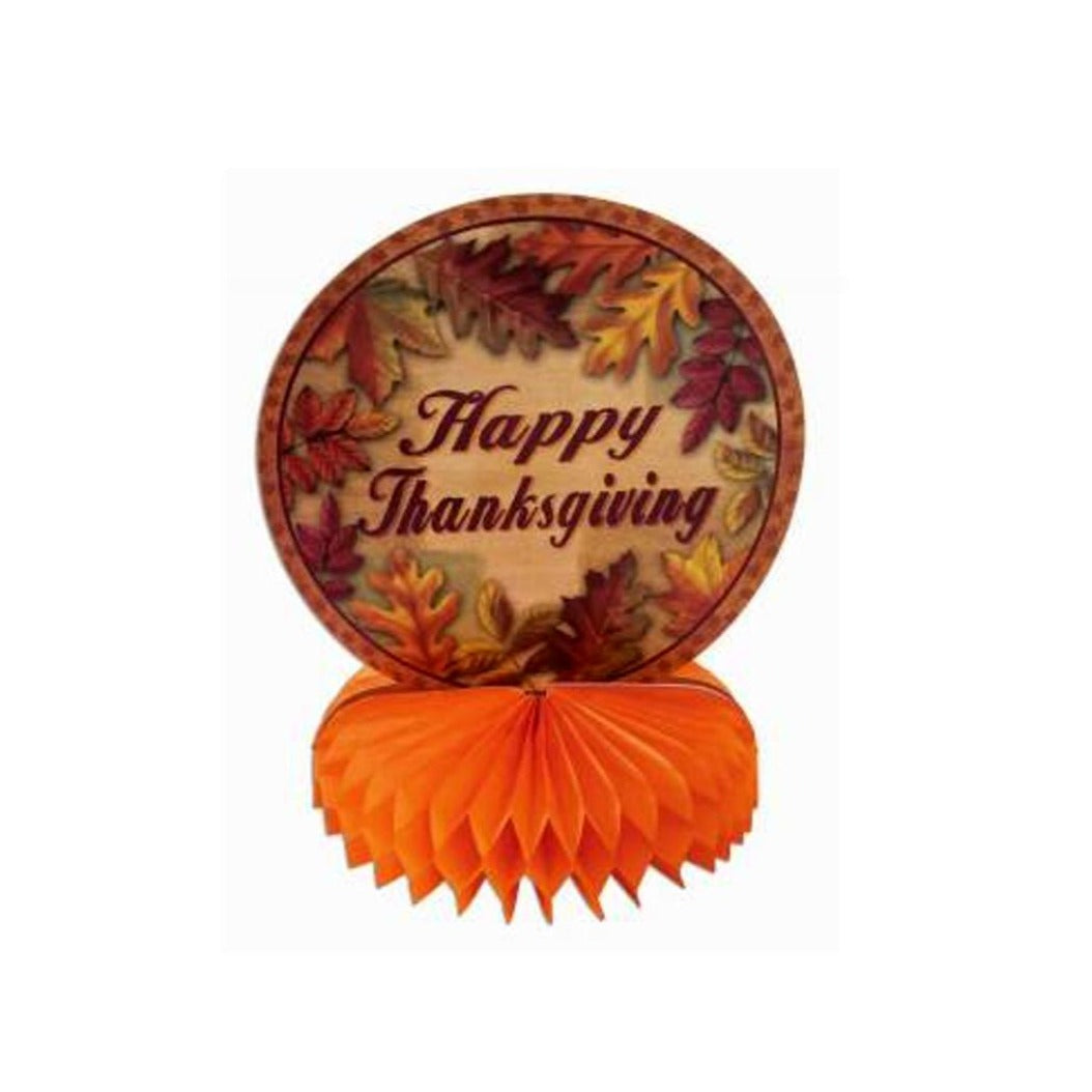 Harvest Happy Thanksgiving and Turkey Honeycomb Centerpieces
