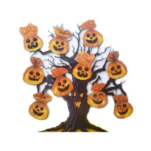 Halloween Pumpkin Tree Decorations Plastic Bags – 10 Pack