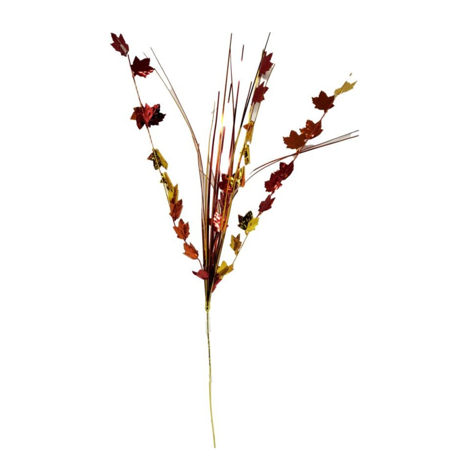 Harvest Time 19” Decorative Fall Leaves Spray – 4 Pieces