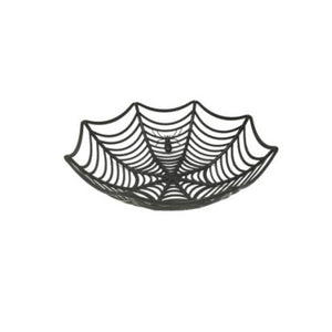 Halloween Spider Web Plastic Candy Basket 3 Assorted Colors