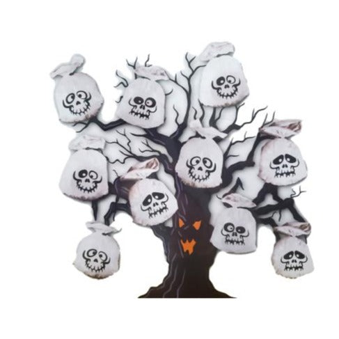 Halloween Ghost Tree Decorations Plastic Bags – 10 Pack