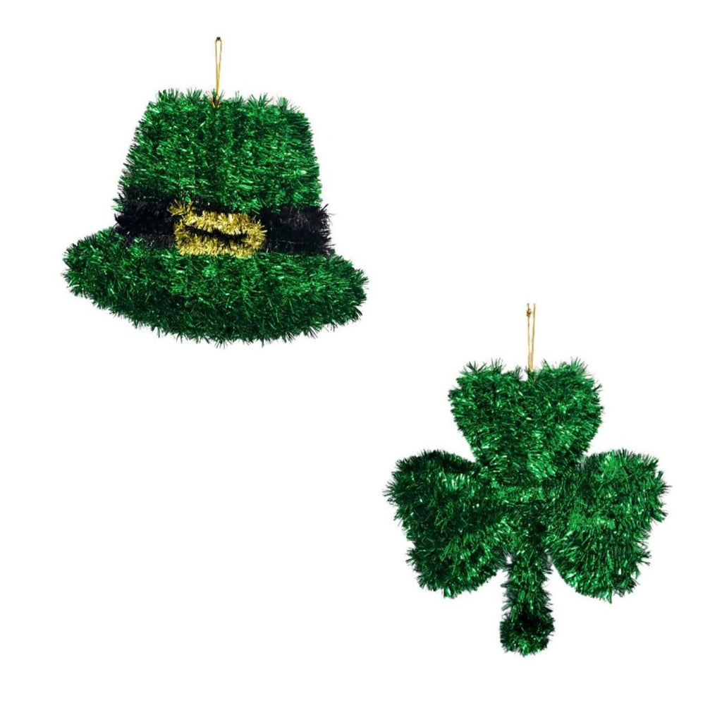 St Patrick’s Tinsel Hanging Decorations 2-Piece Set