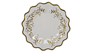 Gold Scroll 8.25 in Paper Plates –  8 CT