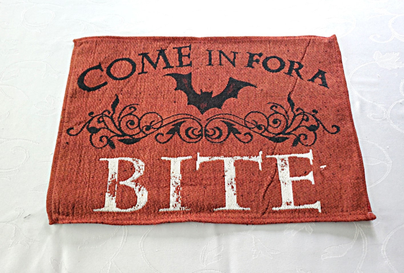 Halloween Come in for a Bite Tapestry 13 x 19 Inch Place Mats - Set of 4
