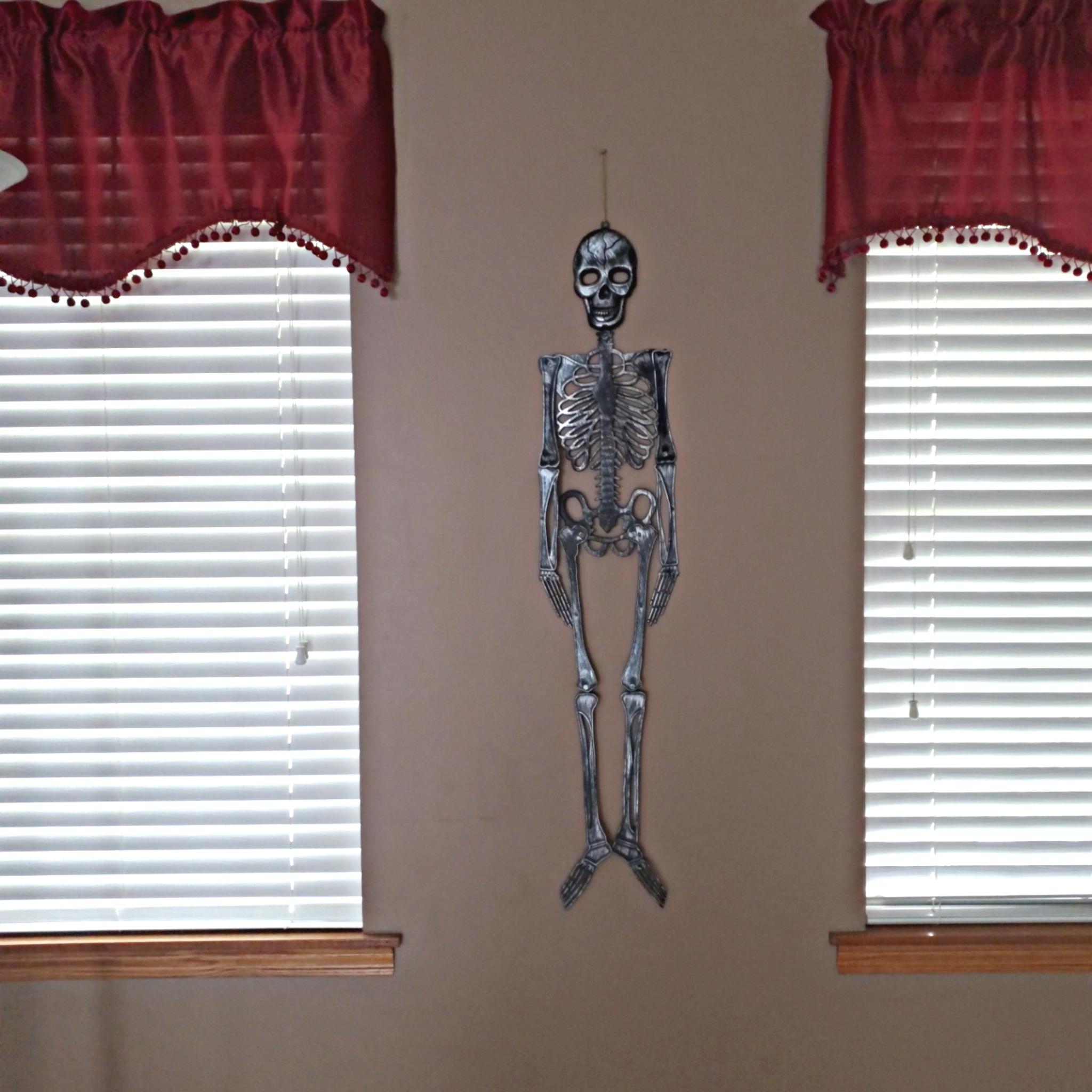 Gray Finish Skeleton Decor 46 inches – 1 Piece