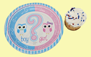 Gender Reveal 7-inch Dessert Paper Plates - 8 ct
